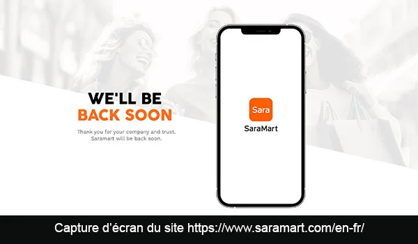 Saramart.com est inaccessible